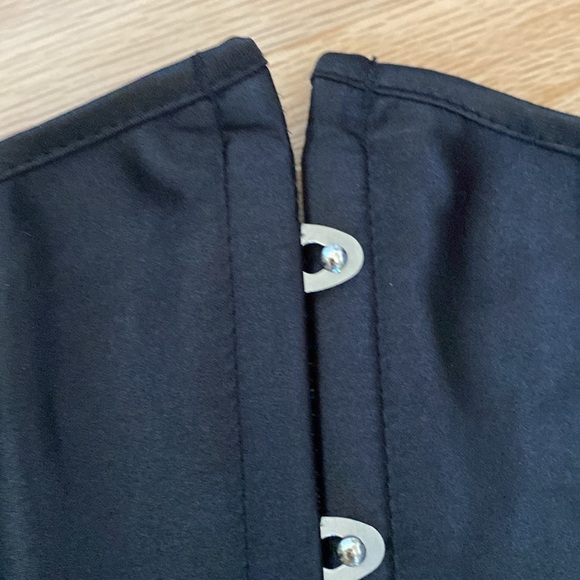 Alivila Y Corsette Boustiere Black Lace Up Satin Sexy Fancy Event Festival Sz XL - Picture 3 of 7